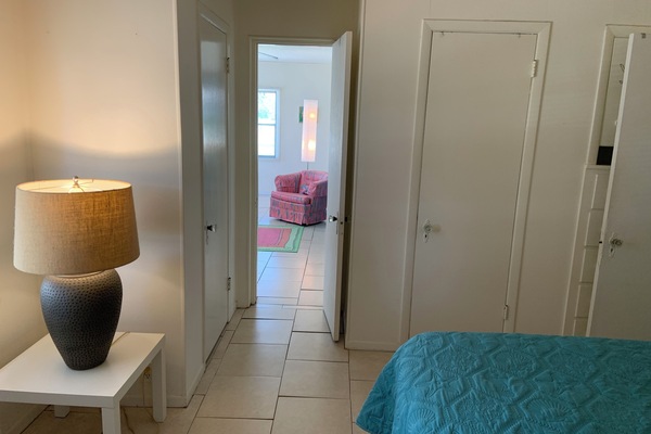 From the bedroom into the den!