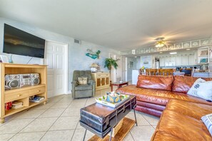 TV, video game console - C104 | Beachfront with Beach Service, Pool, & WiFi (Miramar Beach)