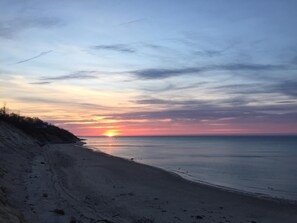 Vlak bij het strand