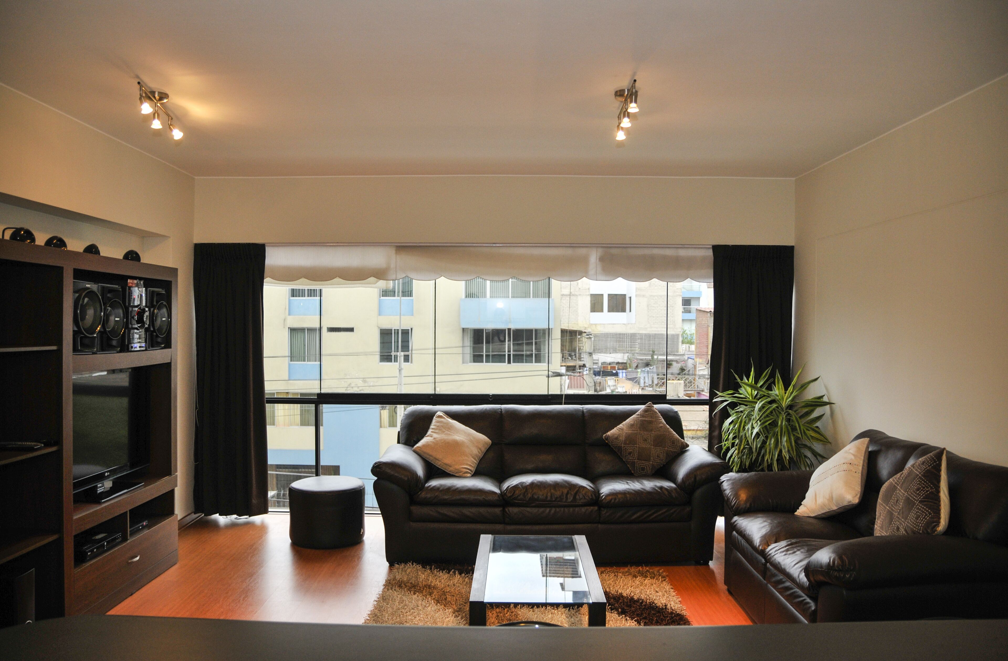 Smart TV, DVD player, books, stereo