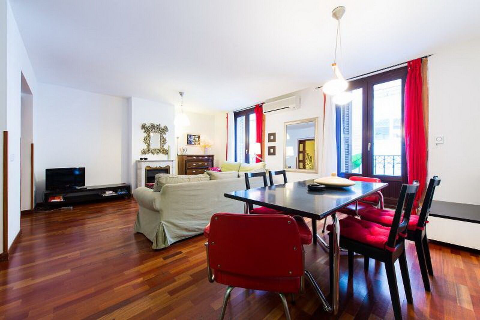 TV, DVD player, stereo