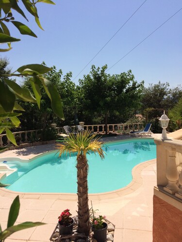 VILLA PANORAMIC VIEW/COMFORT/CALM/MAXI PRIVATE POOL/ENCLOSED GARDEN/SEA 30 KM AWAY