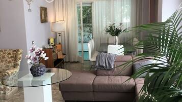 Smart TV, books, music library, printers