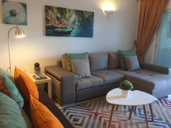 Télévision, lecteur de DVD, vidéothèque