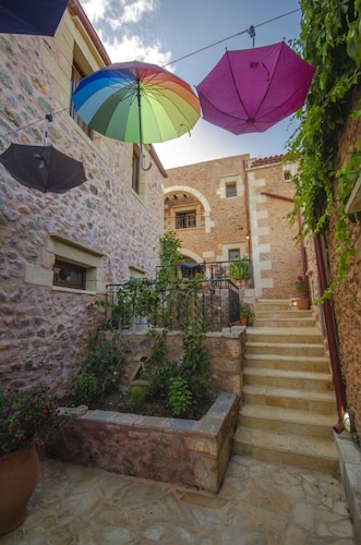 Stone Villa Olga Gemeinschaftspool & Meerblick, 3 Schlafzimmer, BBQ