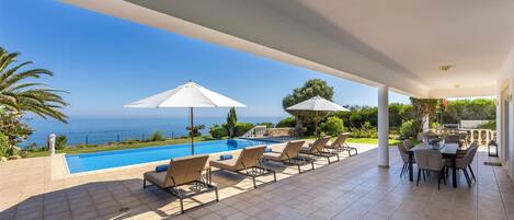 Piscina externa, piscina aquecida