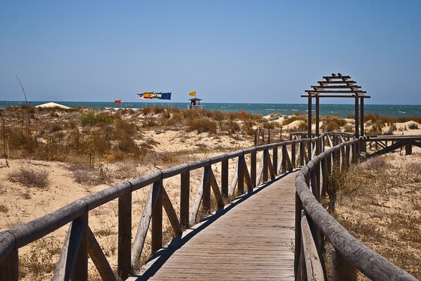 Vlak bij het strand