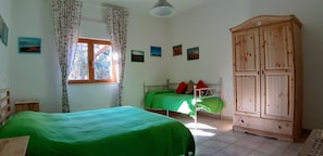 2 bedrooms, in-room safe, iron/ironing board, WiFi