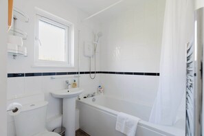 Bathtub, hair dryer