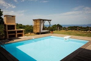 Piscine extérieure, piscine chauffée