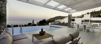 Villa Crystal with Private Pool & Sea Views in Lindos (Vlicha beach)