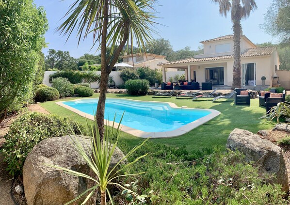 A heated pool