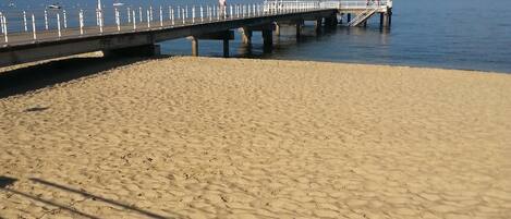 Vlak bij het strand