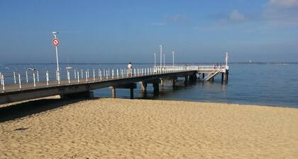 Le Moulleau 50m from the beach T2bis apartment. Between Arcachon and the Dune du Pyla