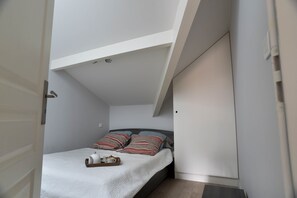 2 bedrooms, iron/ironing board, travel crib, WiFi