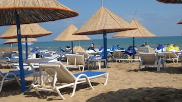 Vlak bij het strand
