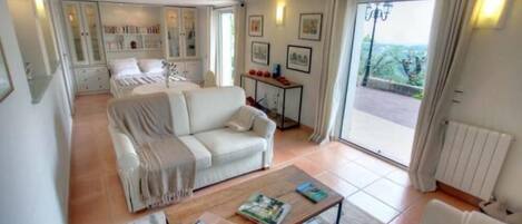 Smart-TV, DVD-spiller og bøker