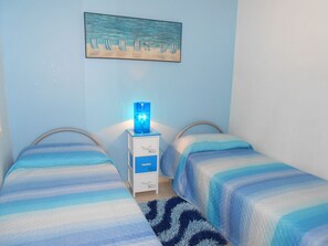 2 bedrooms, iron/ironing board, travel crib, free WiFi