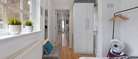 1 bedroom, iron/ironing board, travel crib, free WiFi