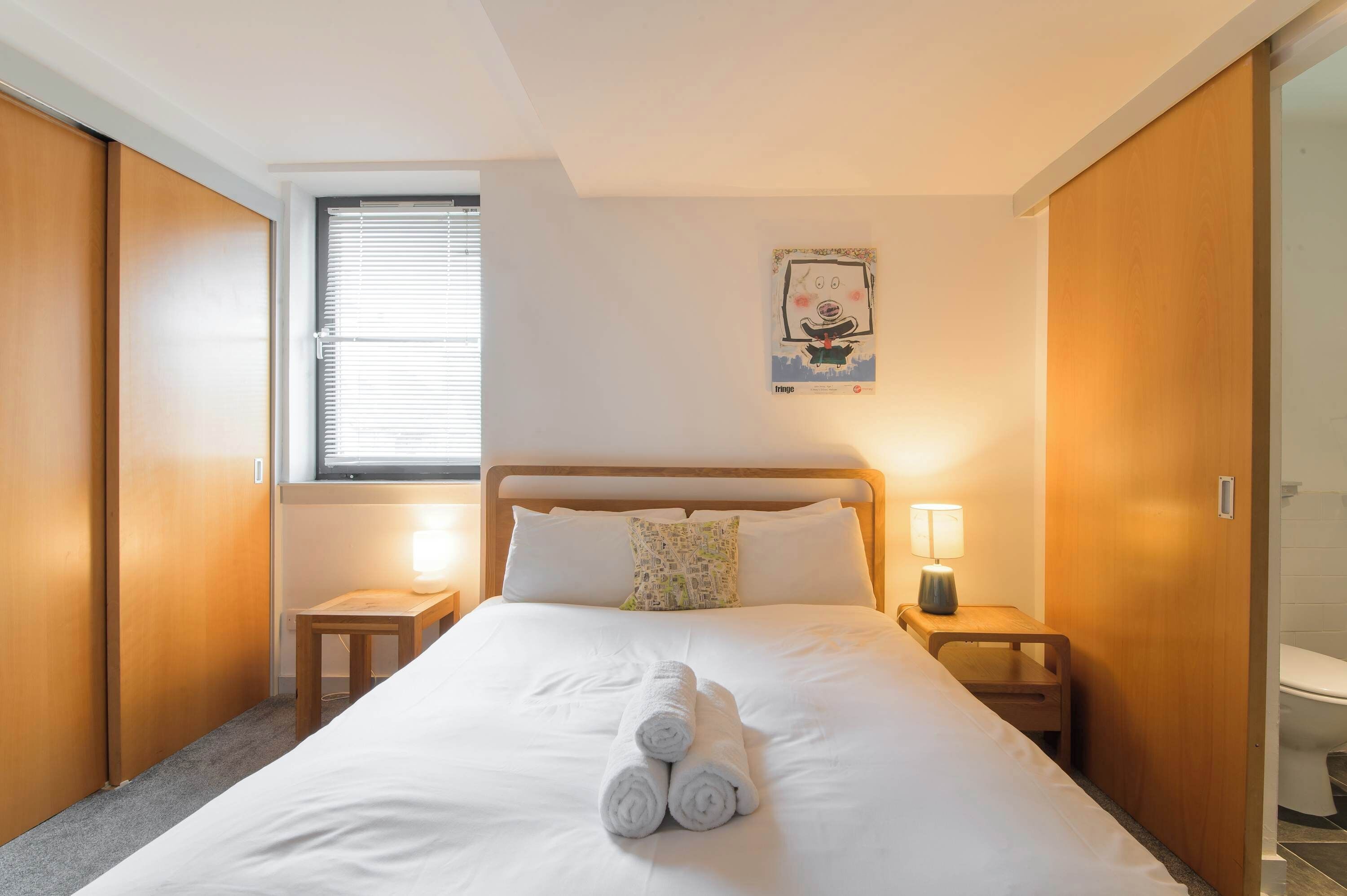 1 bedroom, iron/ironing board, bed sheets