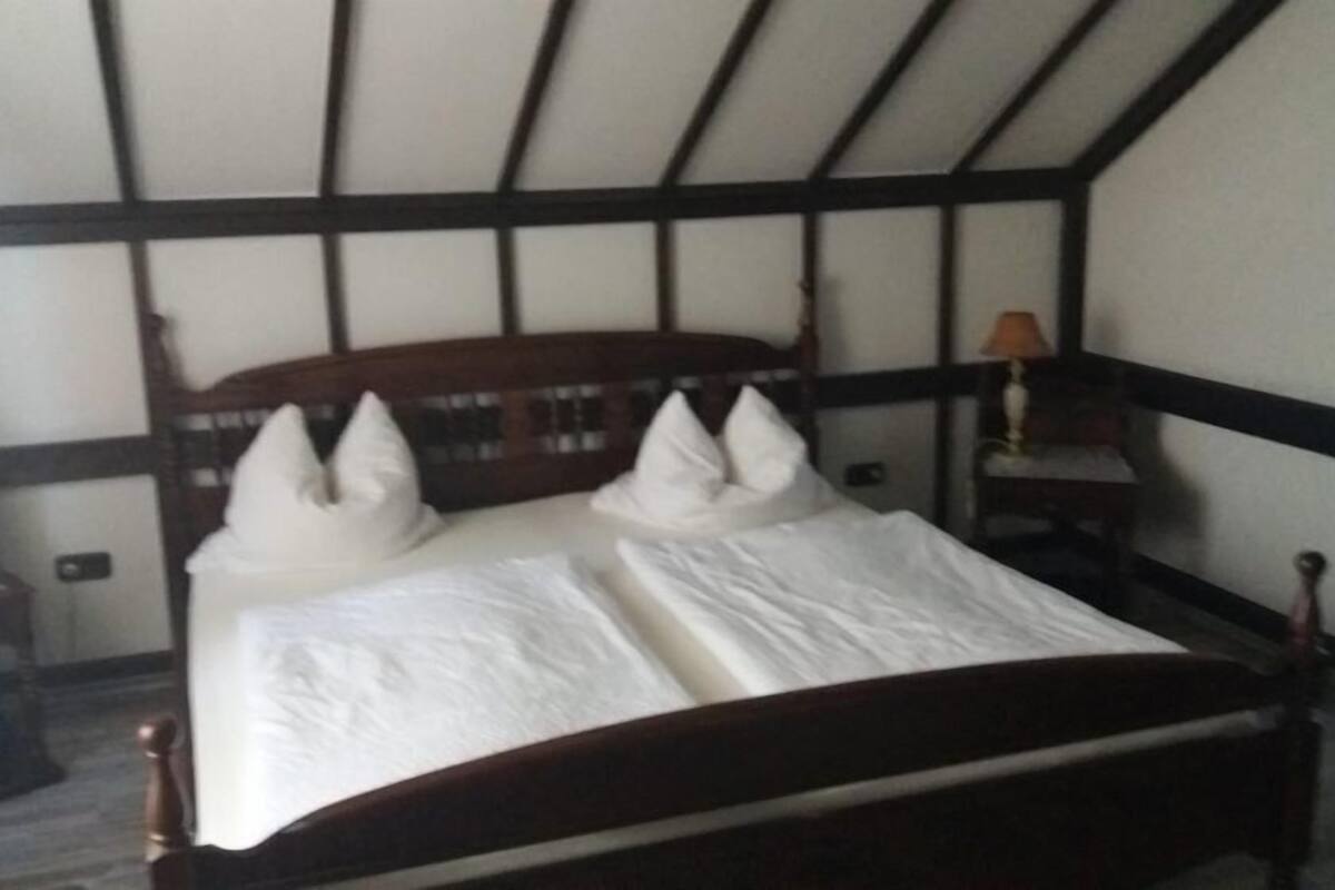 Double Room | Desk, blackout drapes, WiFi (free), bed sheets