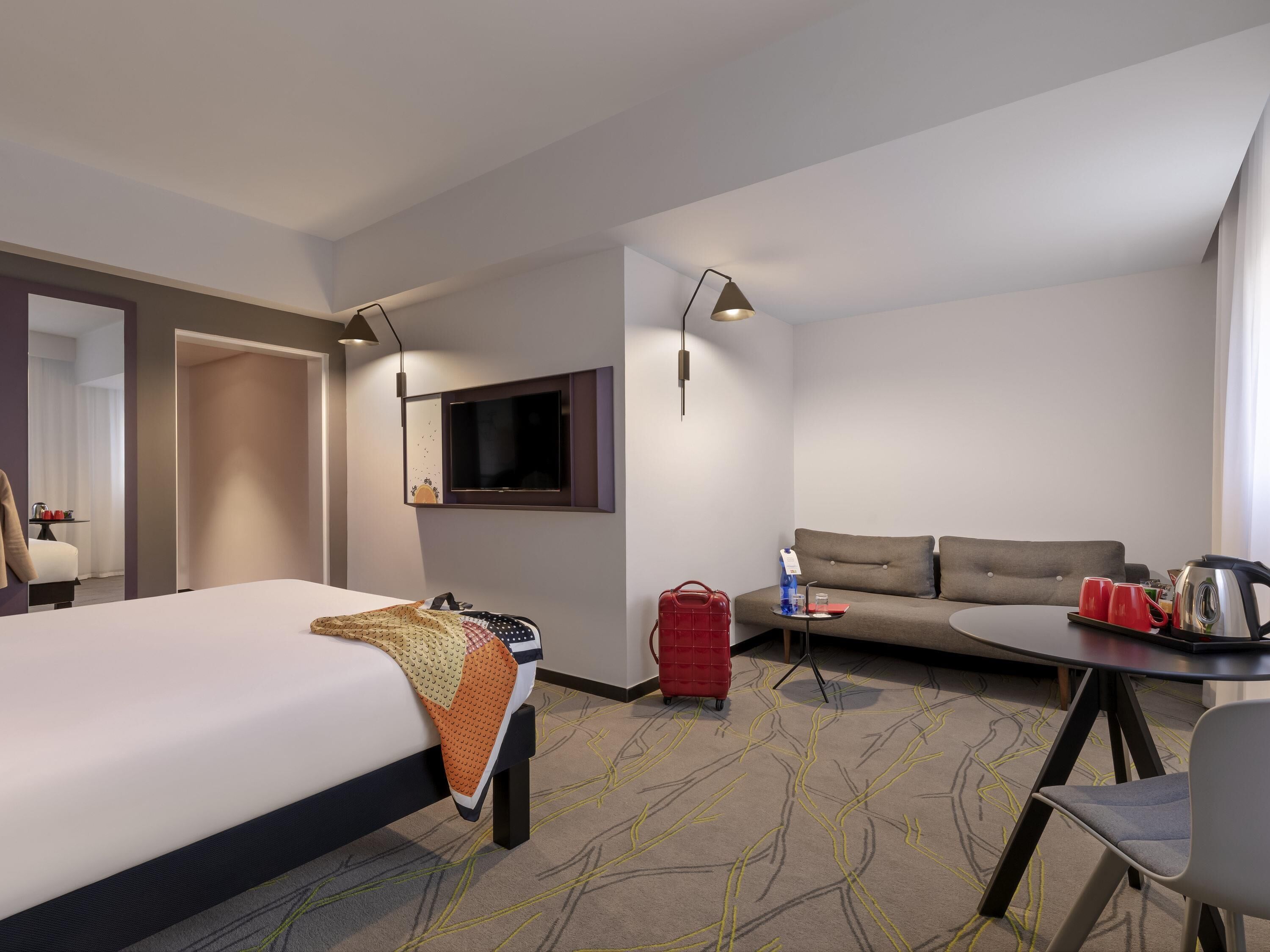 Standard Room, 1 Double Bed with Sofa bed (Family) | In-room safe, desk, soundproofing, free cribs/infant beds