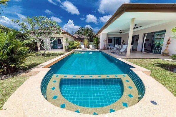 Four Bedrooms Private Pool Villa | Terrace/patio - Asia Baan 10 pool Villas (Choeng Thale)