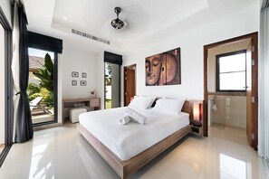Four Bedrooms Private Pool Villa | Blackout curtains, soundproofing, iron/ironing board, free WiFi - Asia Baan 10 pool Villas (Choeng Thale)
