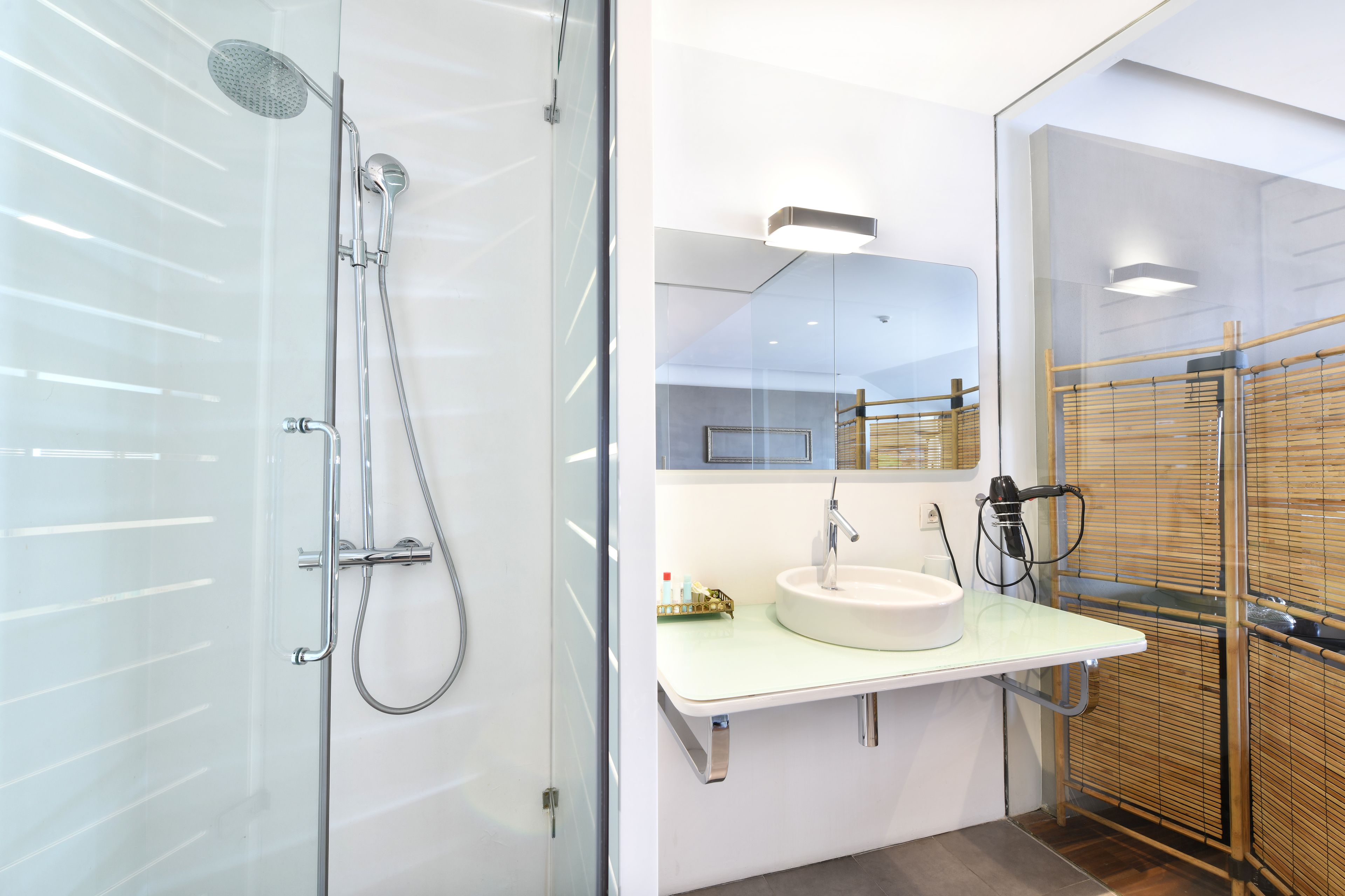 luxury penthouse, non smoking, sea view | bathroom | designer toiletries, hair dryer, bathrobes, slippers