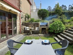 屋外ダイニングエリア