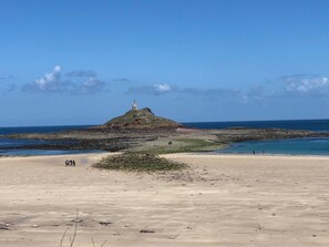 Vlak bij het strand