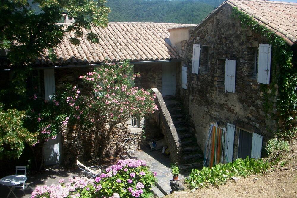 Cevennes-style character house in a hamlet near Valleraugue.