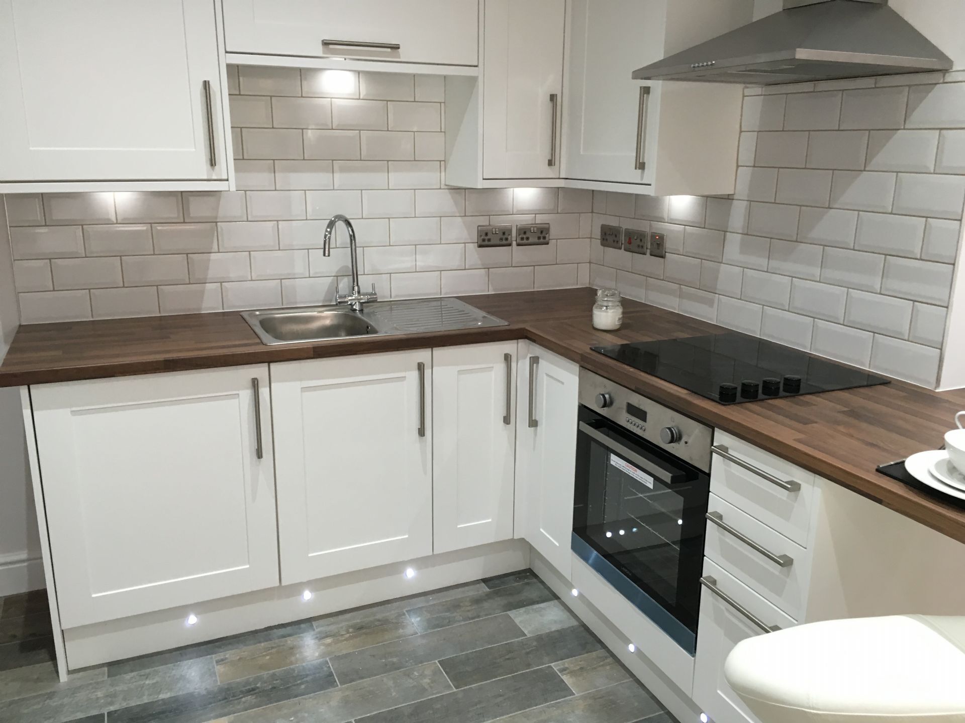 Fridge, microwave, oven, toaster