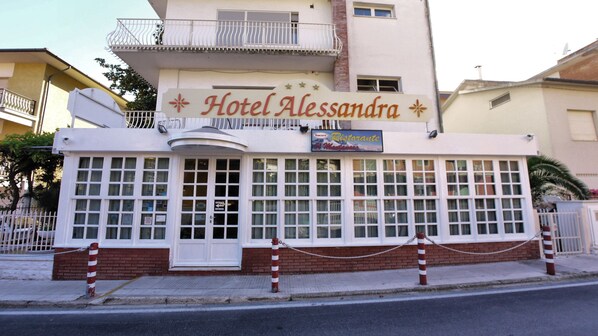 Façade de l’hébergement