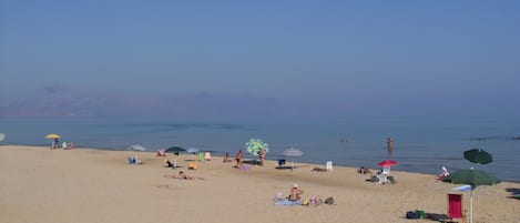 Sun loungers, beach towels