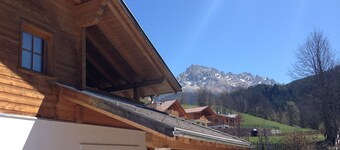 Modern living in the middle of the nature mountains 