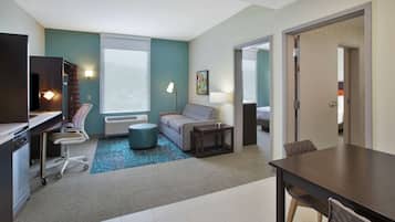 Premium bedding, pillow-top beds, minibar, desk