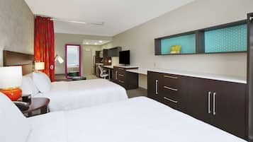 Premium bedding, pillow-top beds, minibar, desk