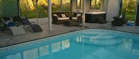 Indoor pool, a heated pool