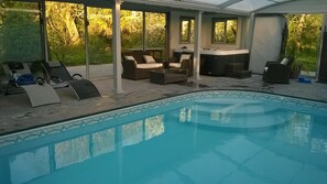 Indoor pool, a heated pool