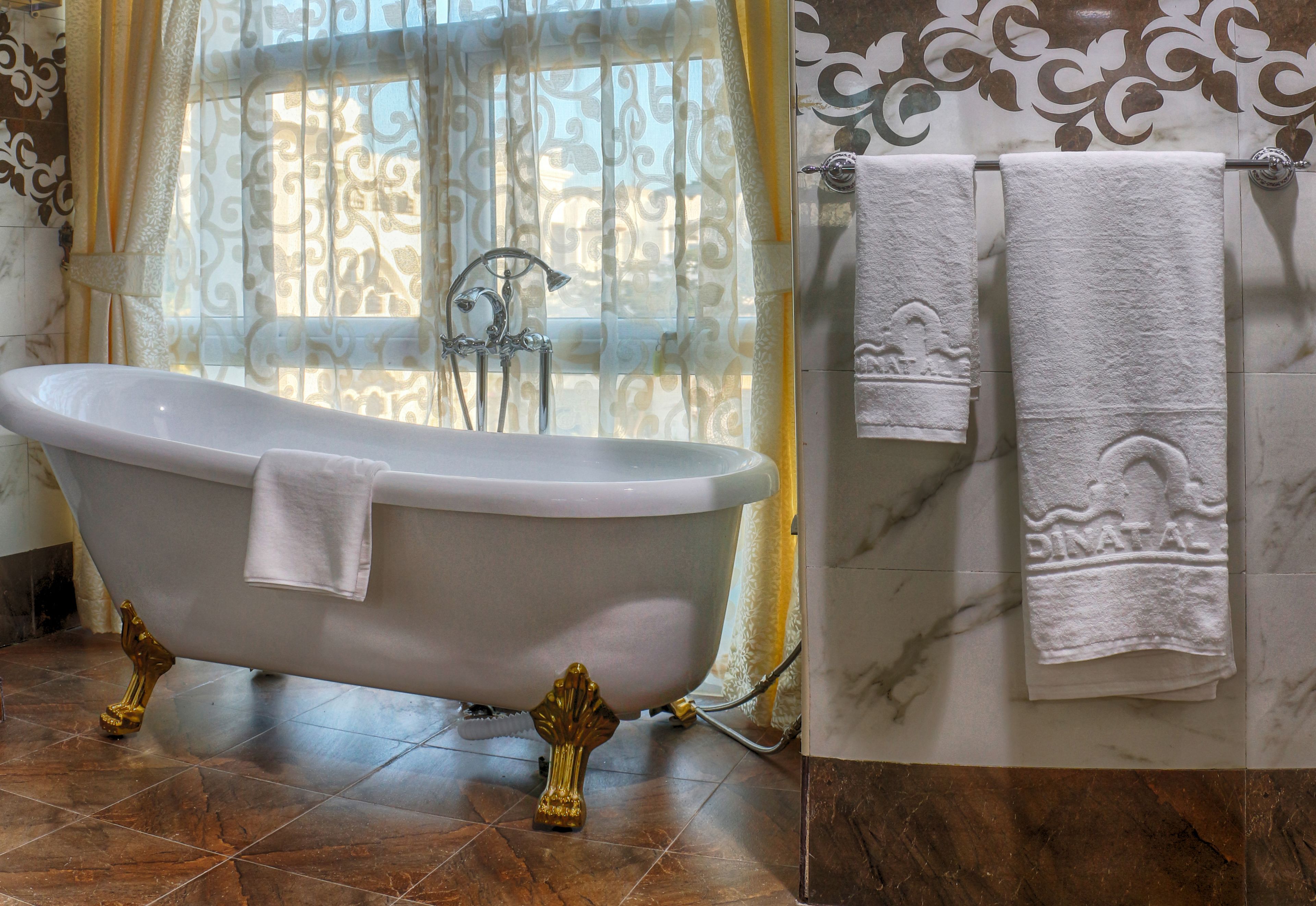 shower, free toiletries, hair dryer, slippers