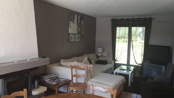 TV connectée, cheminée