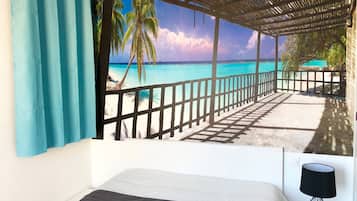 1 bedroom, iron/ironing board, travel crib, WiFi