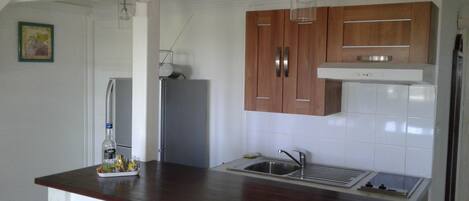 A kitchen with wooden cabinets, a stainless steel sink, and a built-in oven.