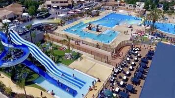 Piscine extérieure, piscine chauffée