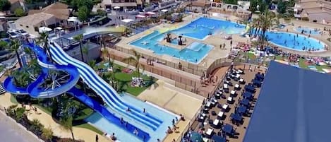 Piscine extérieure, piscine chauffée