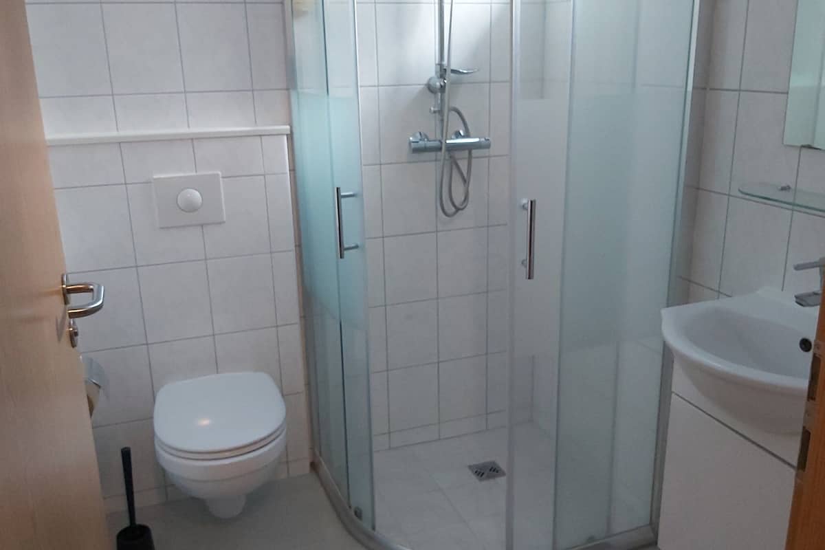 double or twin room, private bathroom | bathroom | shower, free toiletries, hair dryer, towels