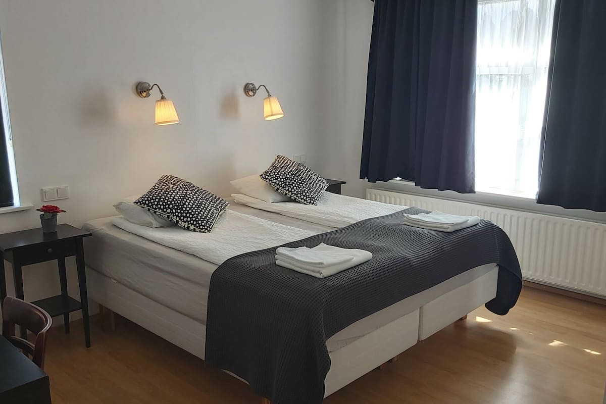 Chambre Double ou avec lits jumeaux, salle de bains privée