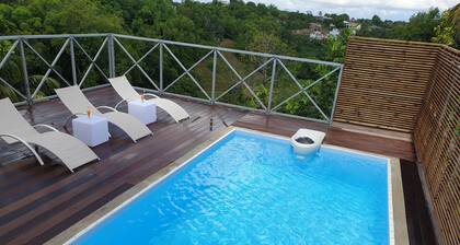 Superb accommodation in a green location with private pool.