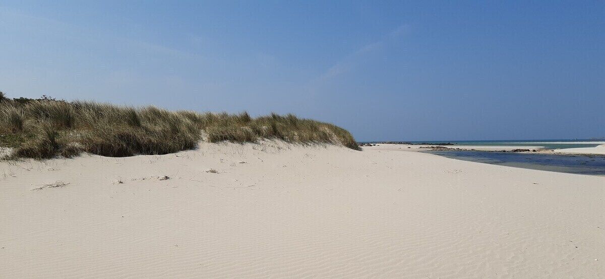 On the beach